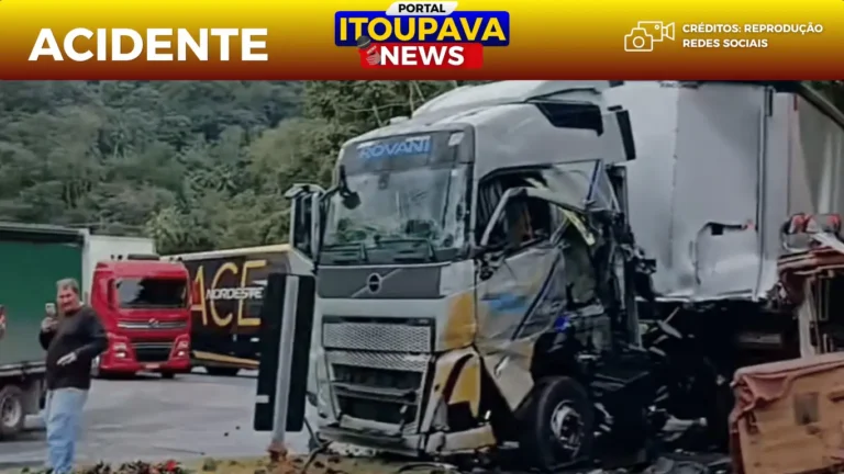 Engavetamento na SC-108 deixa três feridos e mobiliza socorristas na Vila Itoupava