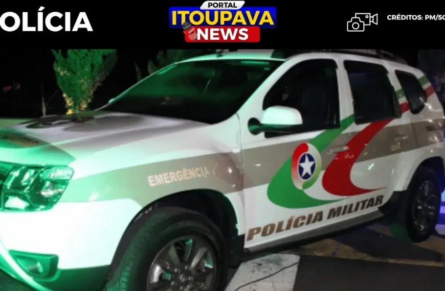 Homem é preso por suspeita de agressão em caso de violência doméstica na Itoupava Central